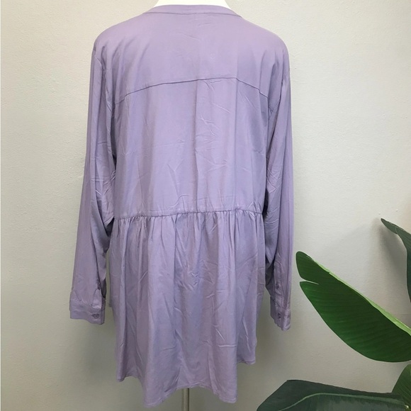 Torrid Long-Sleeved Babydoll Tunic - NEW - Size 4 (26) - Picture 4 of 5